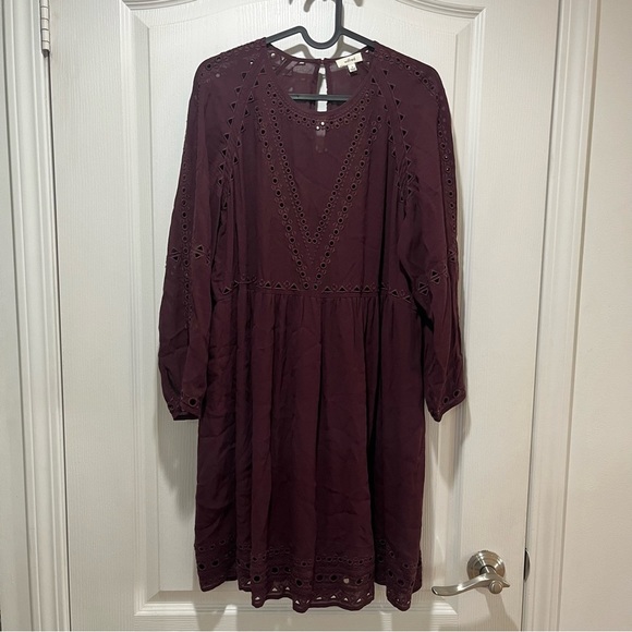Wilfred Aritzia Maroon Mini Dress, Size Medium​ - Picture 2 of 6